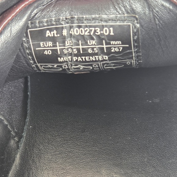 MBT Batini‎ Lace Up Women's Shoes Size EU40 US9-9.5 Brown Leather Rocker Comfort - Picture 8 of 8